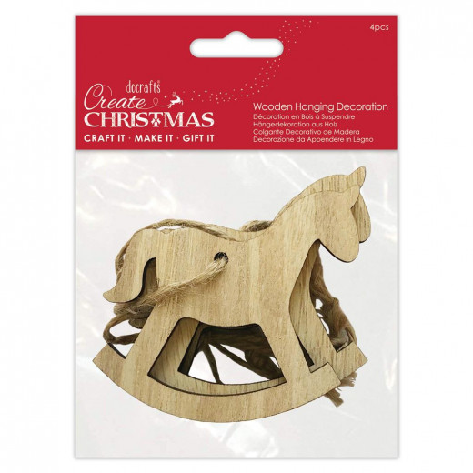 Wooden Hanging Decoration - Rocking Horse